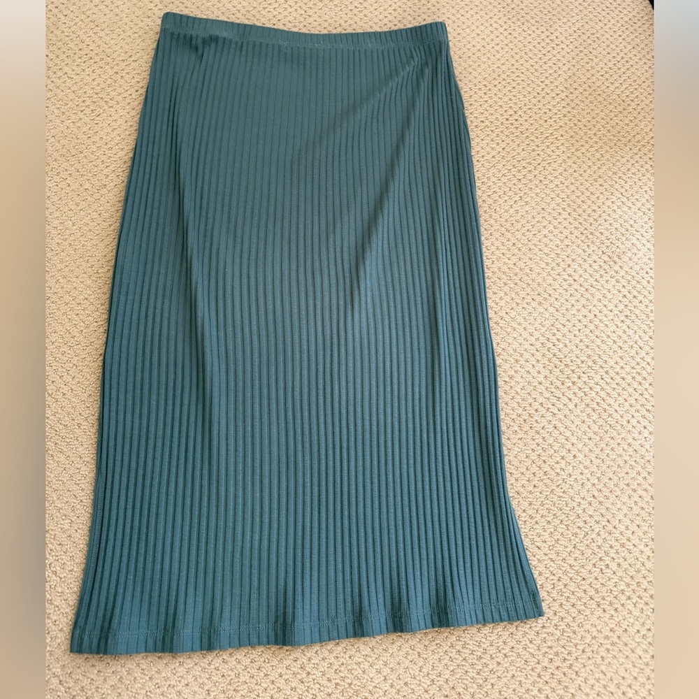 Amour Vert Ribbed Midi Skirt
